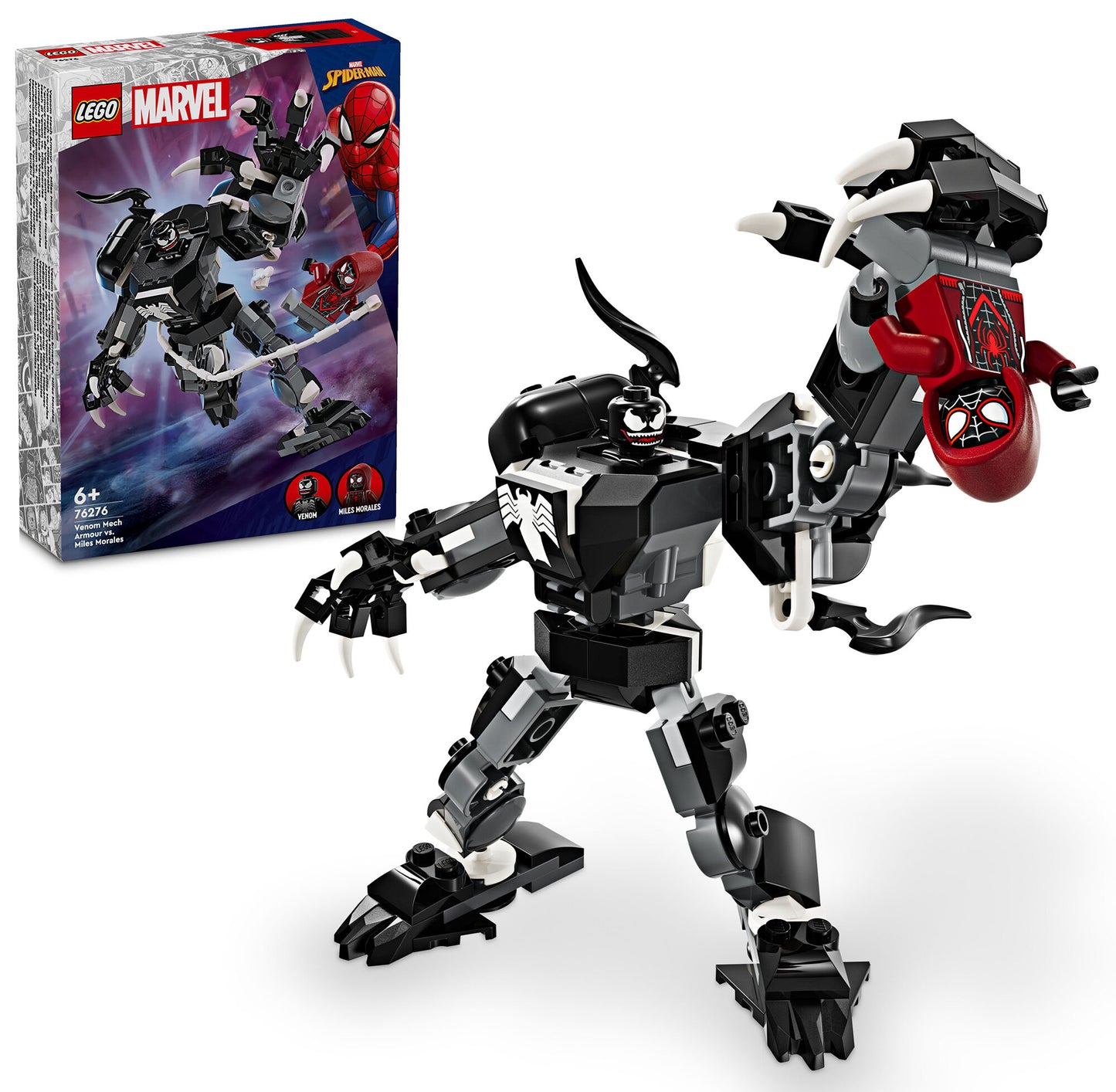 LEGO 76276 Marvel Mechaniczna zbroja Venoma vs. Miles Morales