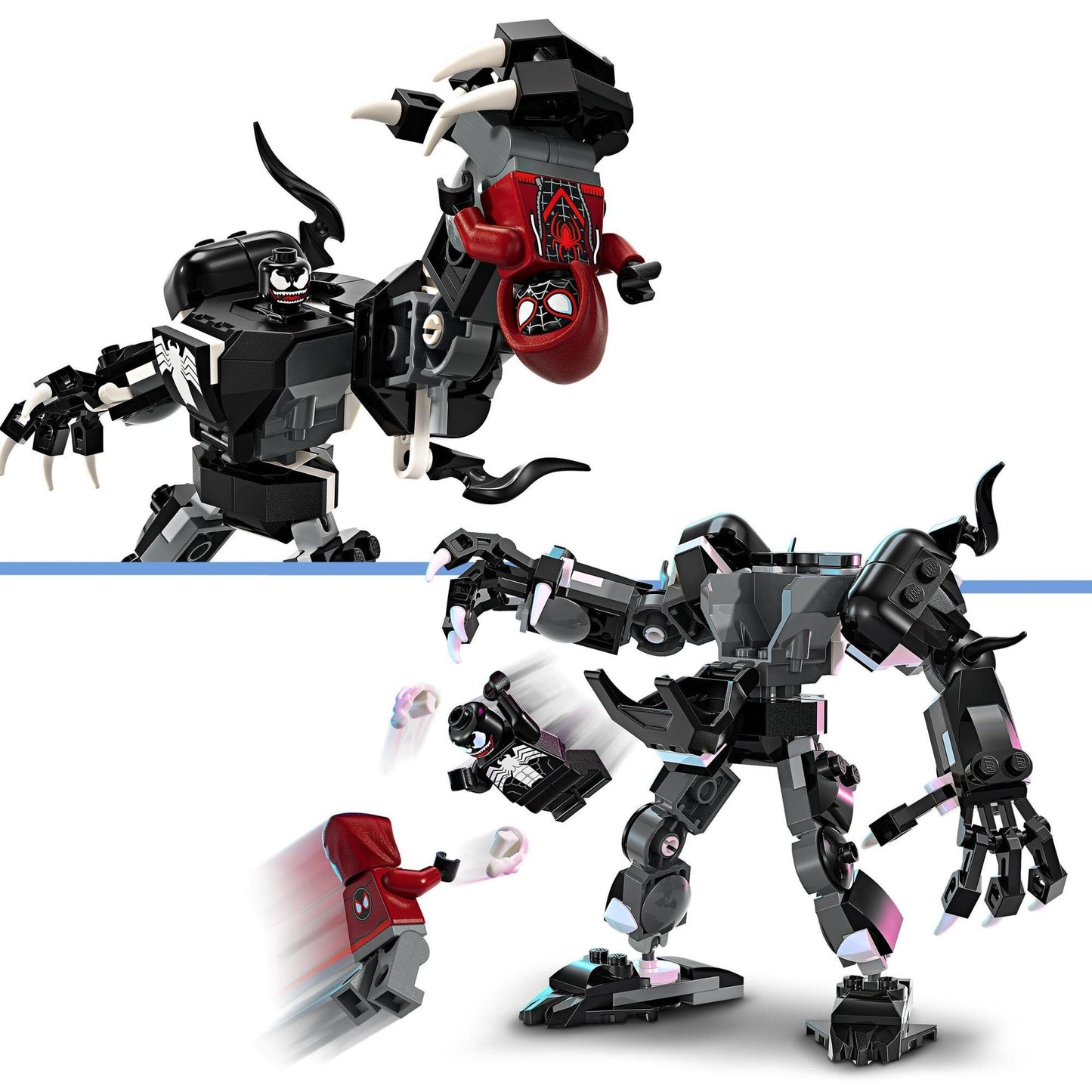 LEGO 76276 Marvel Mechaniczna zbroja Venoma vs. Miles Morales